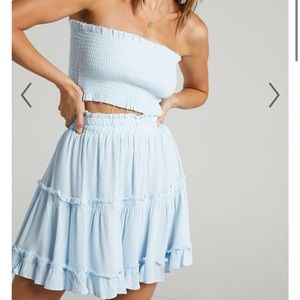 OUTSIDE THE LINE TWO PIECE SET IN BABY BLUE